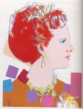 Queen Margrethe II Of Denmark POP Artists Oil Paintings